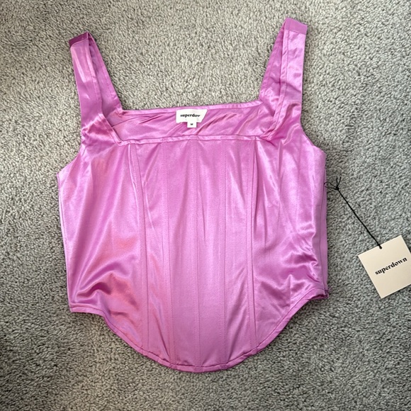 Superdown Catey Corset Top in Purple - Picture 5 of 6